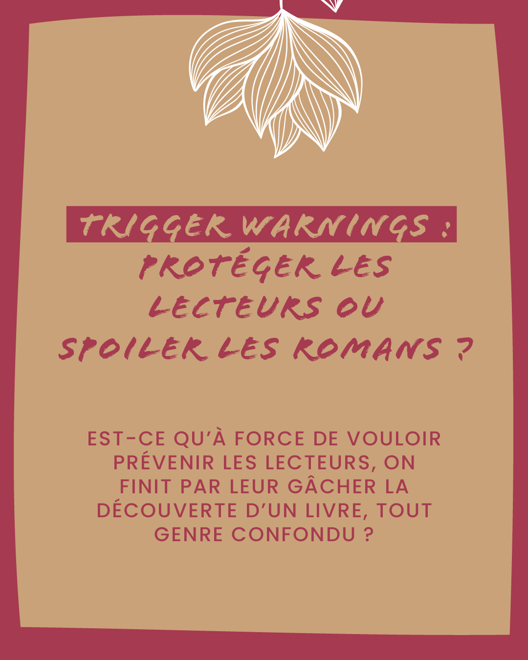 Trigger warnings dans les romans : prévenir sans spoiler ?