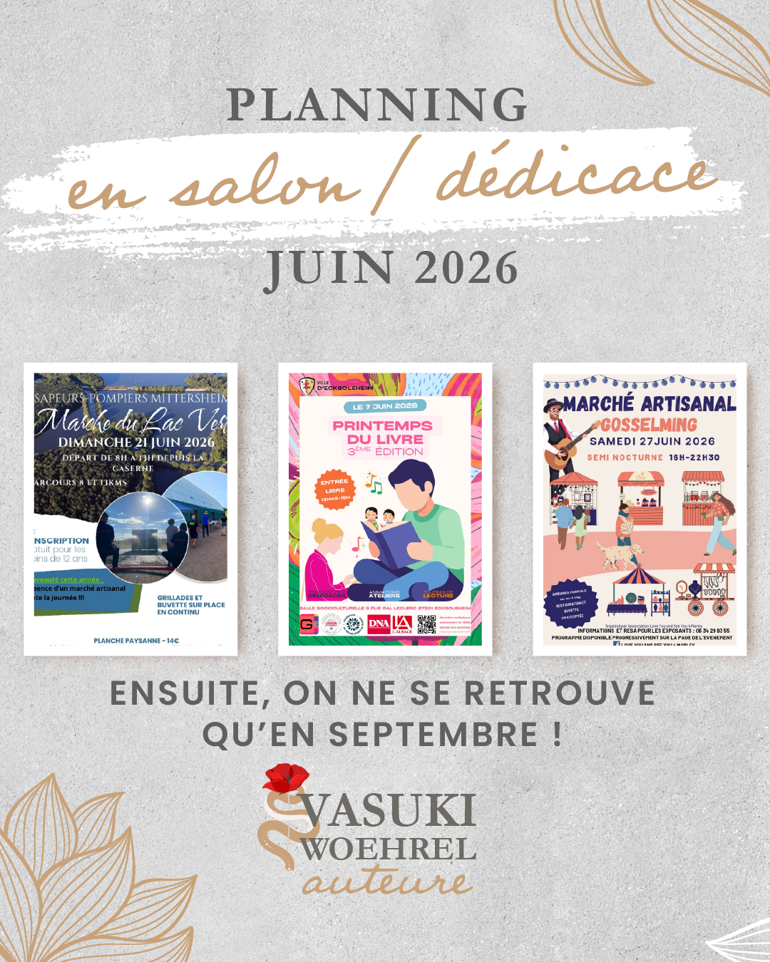 Encore trois dates avant la fin de la première partie de l’année