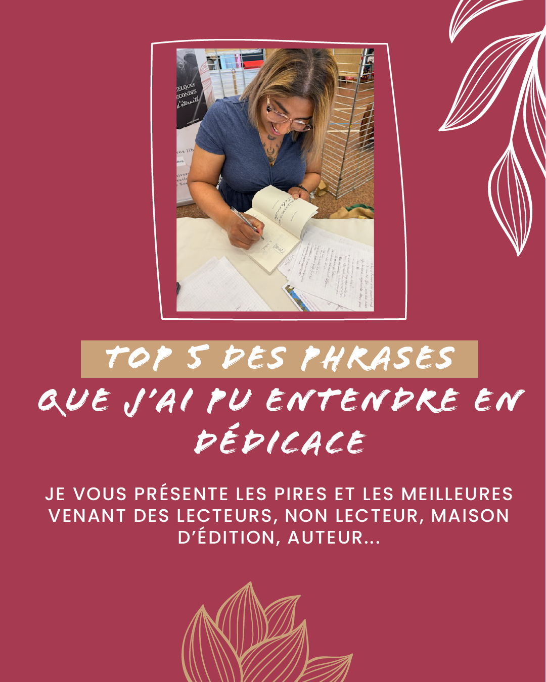 Les 5 pires phrases entendues en dédicace (et le top 1 qui fait mal)