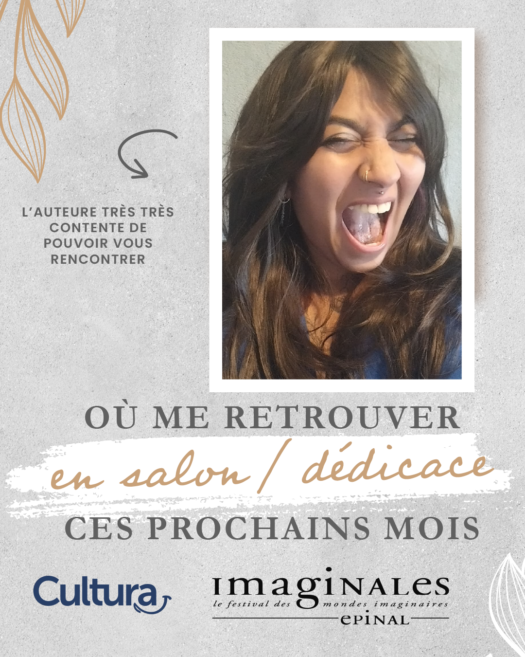 Où me retrouver en avril et mai 2026 ?