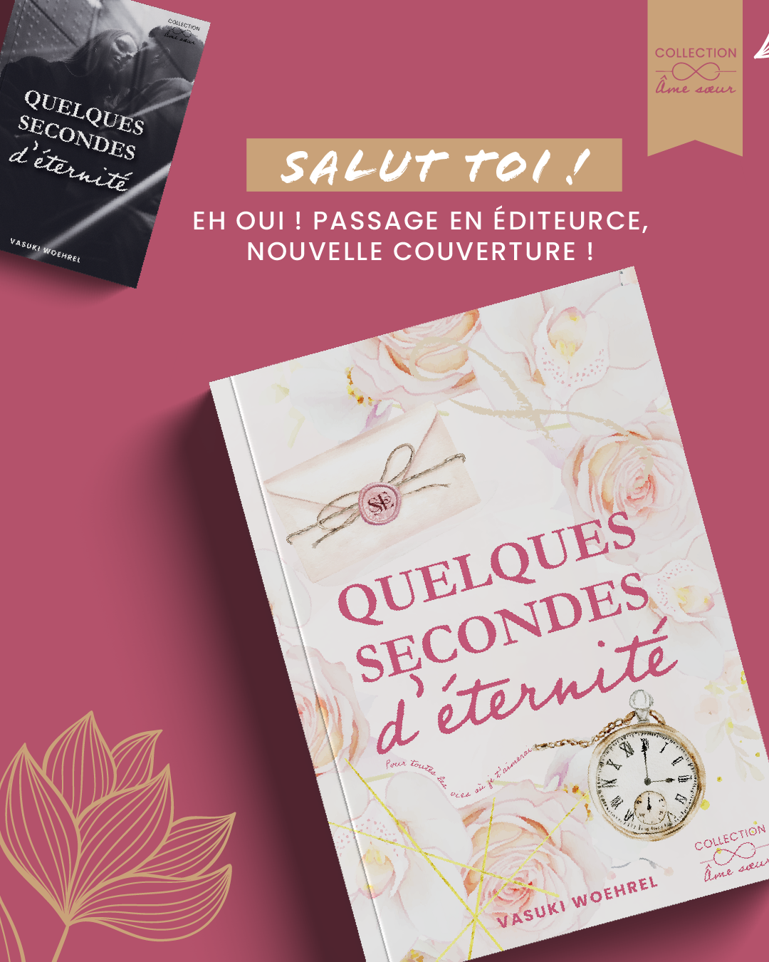 Une nouvelle couverture pour Quelques secondes d’éternité