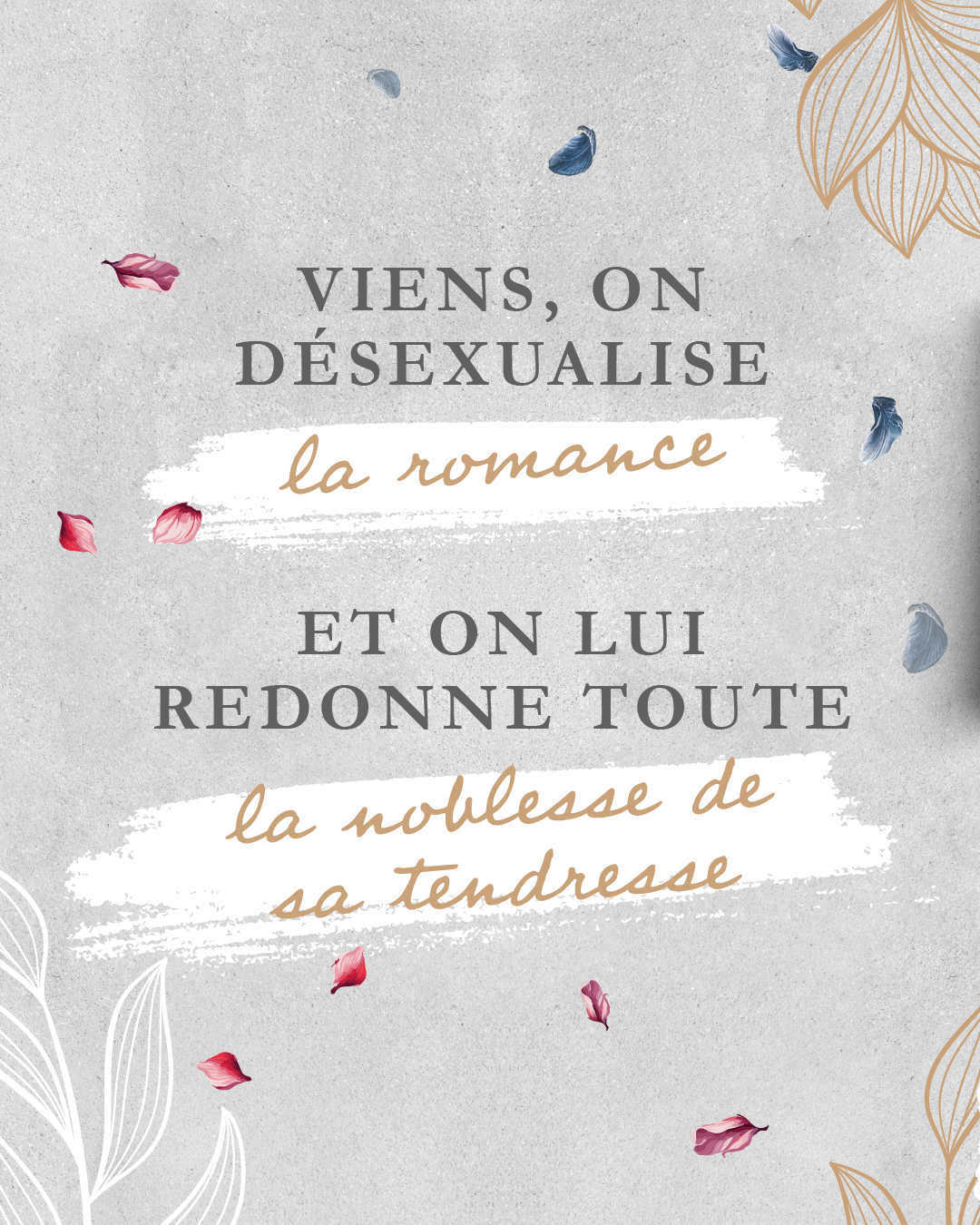 Tu cherches une romance différente, plus tendre et plus émotionnelle ?