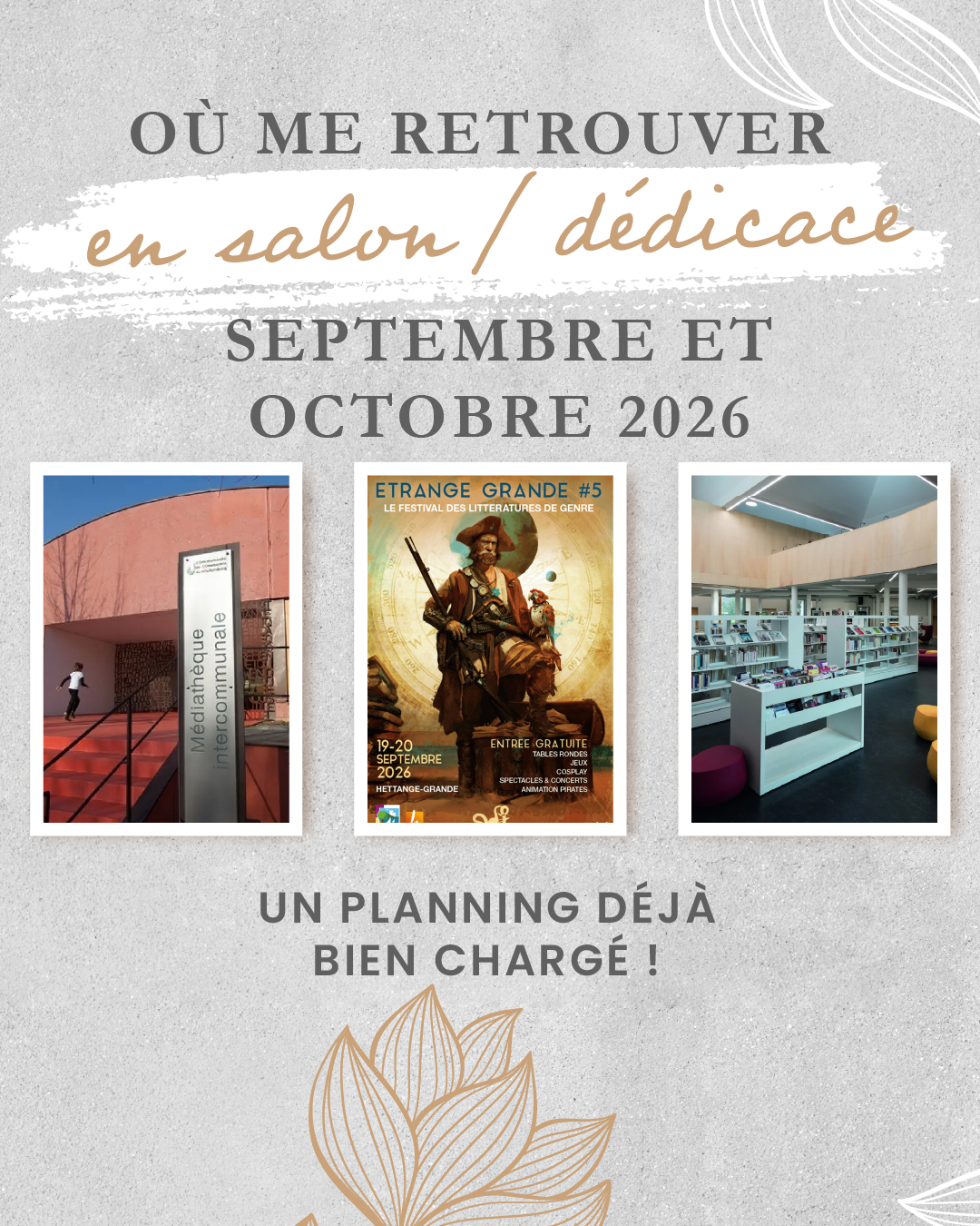 Dédicaces et salons du livre automne 2026 – Vasuki Woehrel