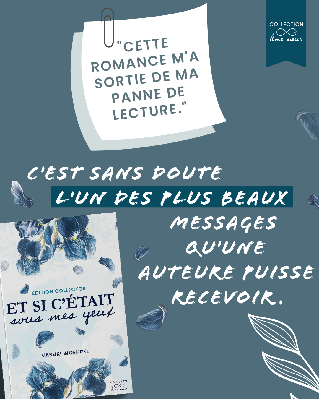 "Et si c'était sous mes yeux" : "la romance qui redonne envie de relire"