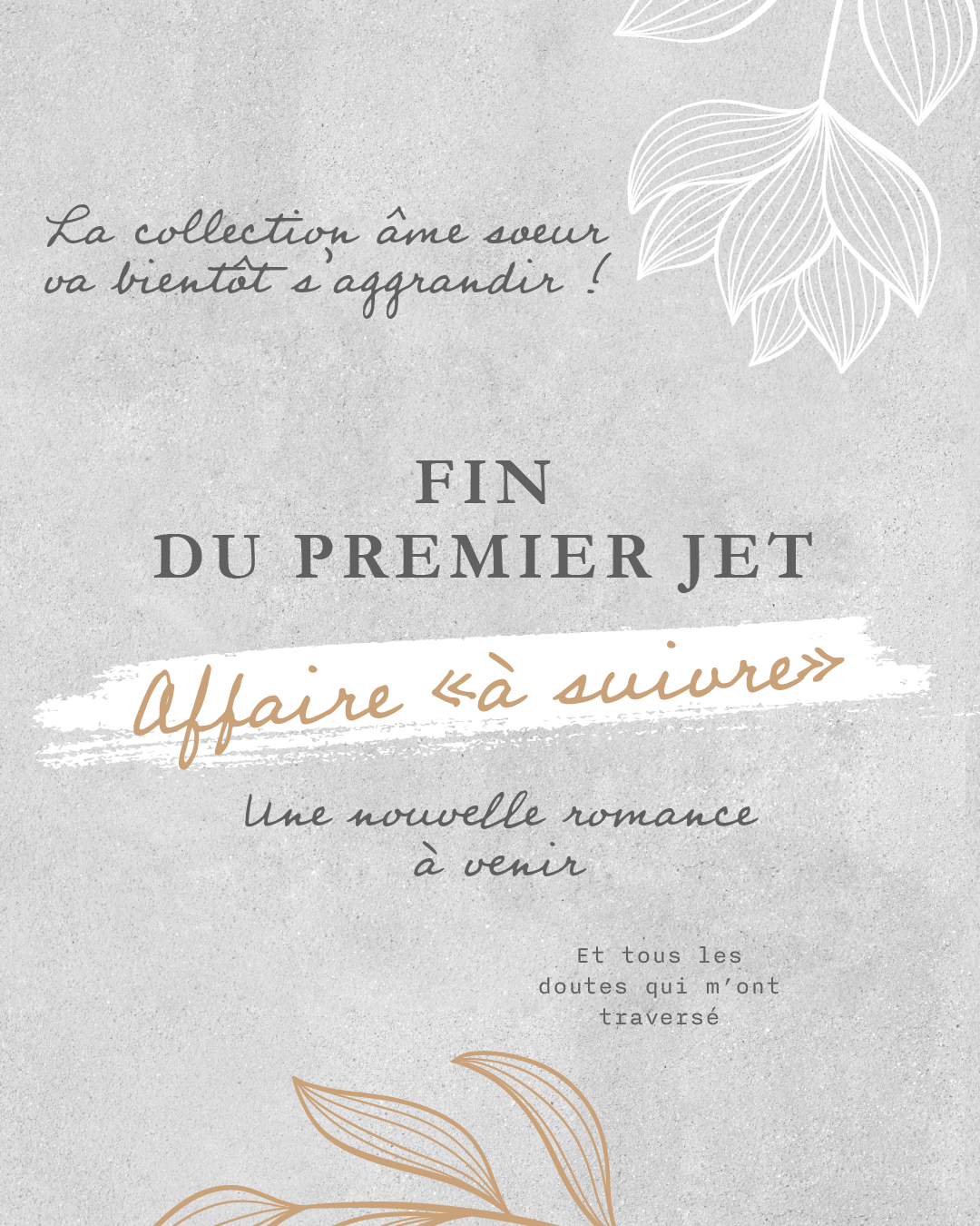 Hier, j’ai écrit le mot de la fin de ma nouvelle romance.