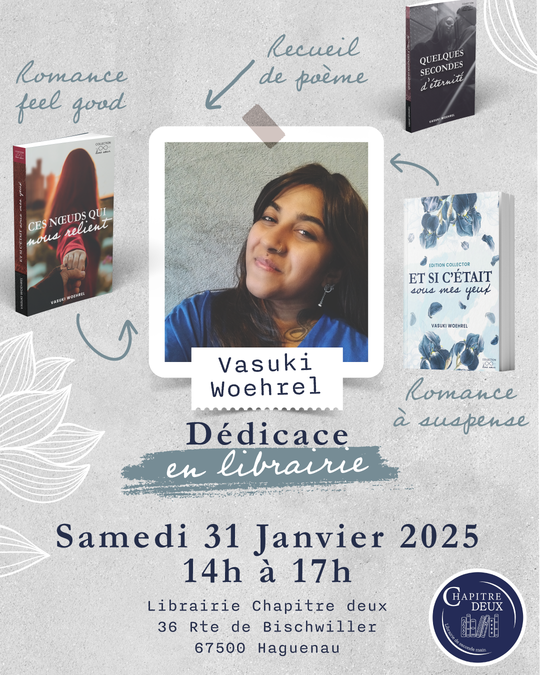Dédicace en librairie