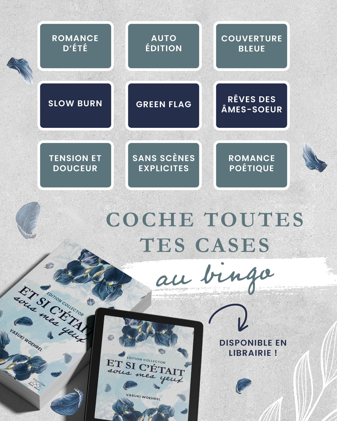 Bingo lecture d'été – Et si c'était sous mes yeux, romance slow burn de Vasuki Woehrel
