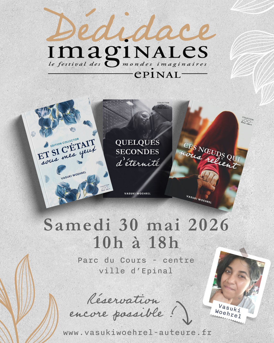 Demain marque ma toute première participation aux Imaginales d’Épinal
